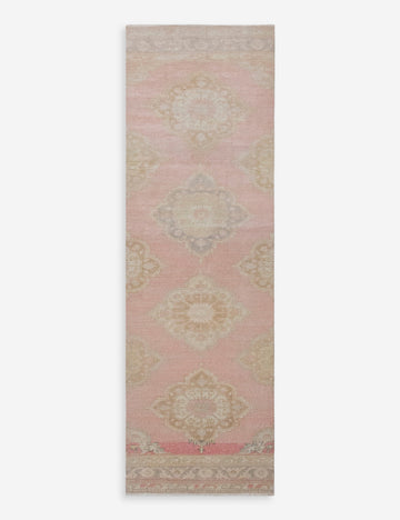 Vintage Turkish Hand-Knotted Wool Runner Rug No. 320, 2'7" x 10'11"