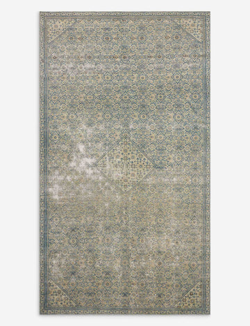 Vintage Turkish Hand-Knotted Wool Rug No. 609, 6' x 10'6"
