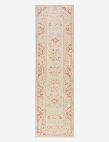 Vintage Turkish Hand-Knotted Wool Runner Rug No. 279, 2' 7" x 9' 1"