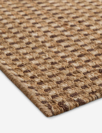 Hiro Flatweave Jute Rug Swatch Neutal