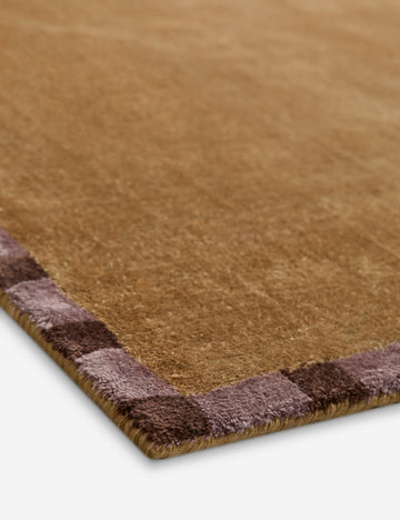 Rajaa Hand-Loomed Viscose Rug Swatch, Goldenrod by Sarah Sherman Samuel