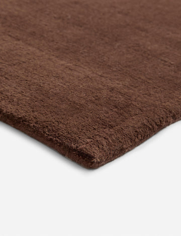 Perenne Hand-Loomed Wool Rug, Chocolate
