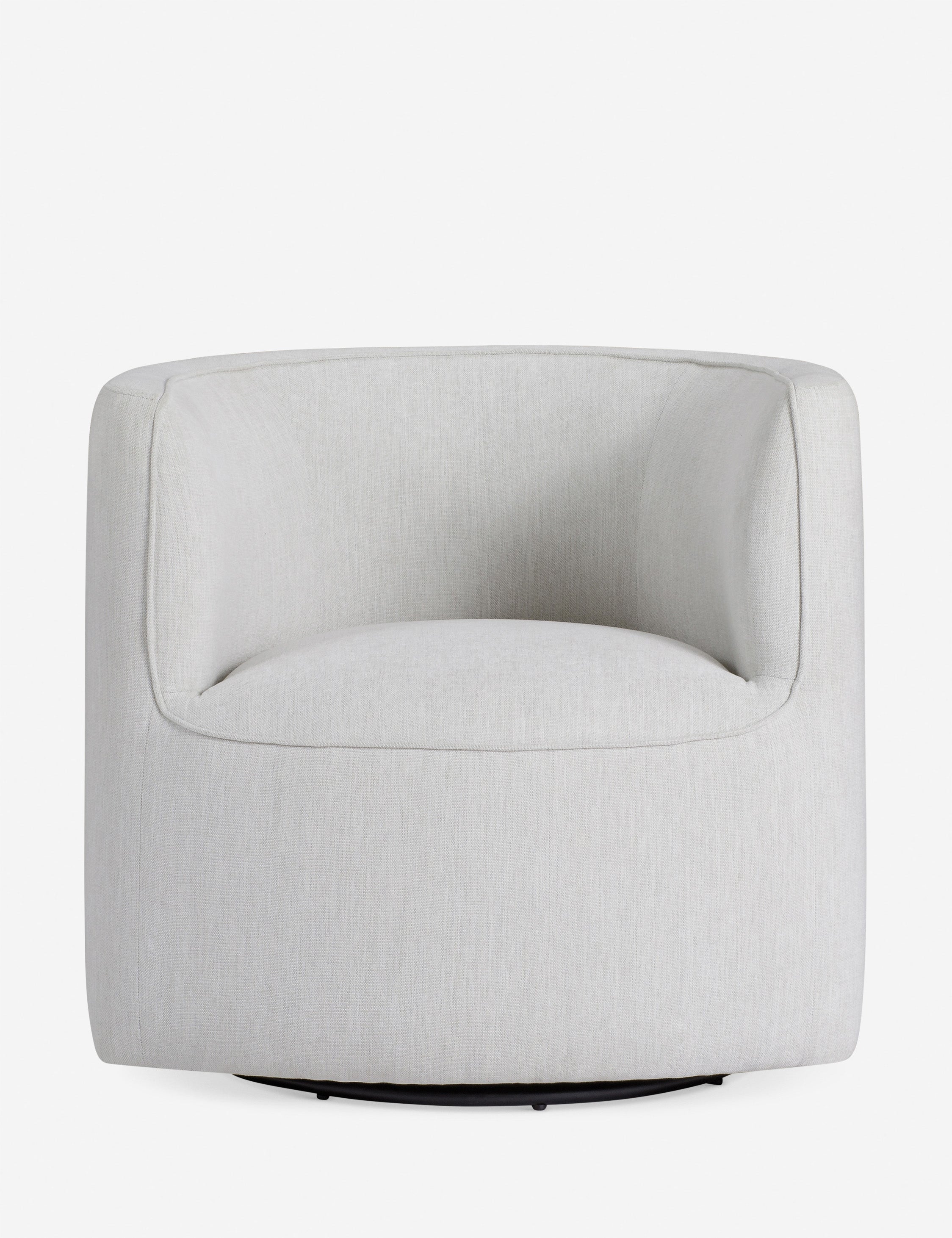 #color::white | Haynes barrel back swivel chair