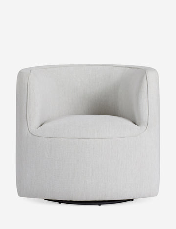 #color::white | Haynes barrel back swivel chair