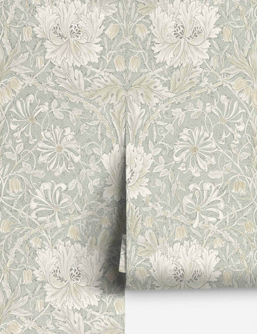 Pure Honeysuckle & Tulip Wallpaper - Swatch