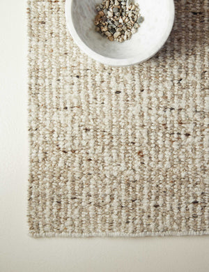 Taos Handwoven Wool Rug Swatch, Neutral