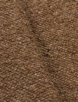 The brown boucle fabric
