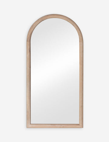 Open Box: Ava Full Length Mirror, Whitewash Acacia