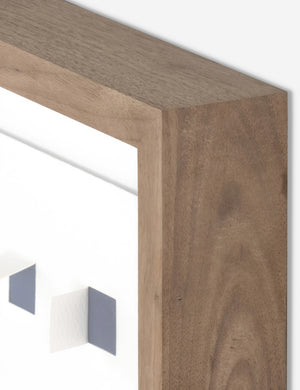 Corner of the See through small navy and white wall art
