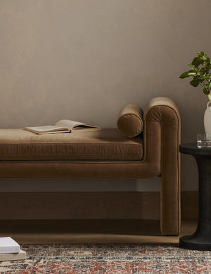 Open Box: Rowe Bench, Buff Velvet