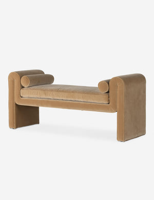 Open Box: Rowe Bench, Buff Velvet