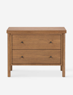 Kisner natural grain oak nightstand.