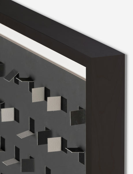 #color::charcoal-and-black #size::48--x-48- | Corner of the See through charcoal gray and black wall art
