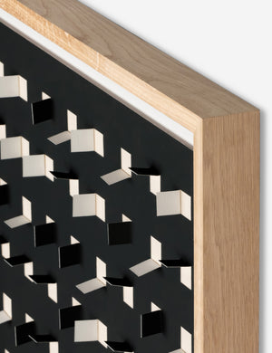Corner of the See through black and white wall art