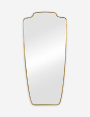 Armond crest-shaped slim frame full length mirror