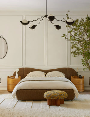 Gladys Extended Headboard Platform Bed by Sarah Sherman Samuel : Blue Garden Walk / Twin