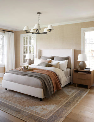 Adara Bed : Blush Luxe Boucle / King
