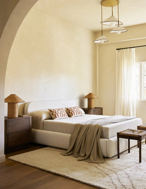Nabiha Platform Bed : Talc Linen / Full
