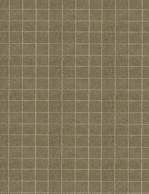 Olive Grid Fabric Swatch