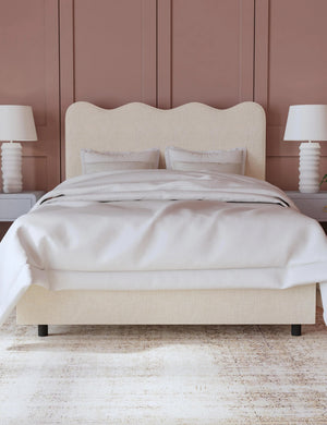 Clementine Platform Bed : Talc Linen / Full