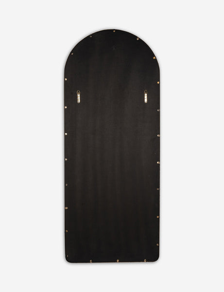 #color::black | Rear view of the Shashenka arched floor mirror