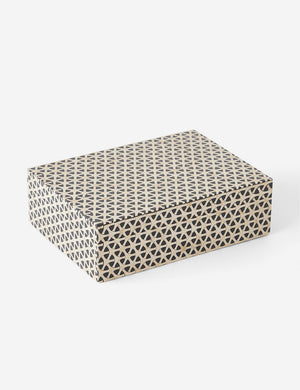 Gerzon geometric design resin decorative box.