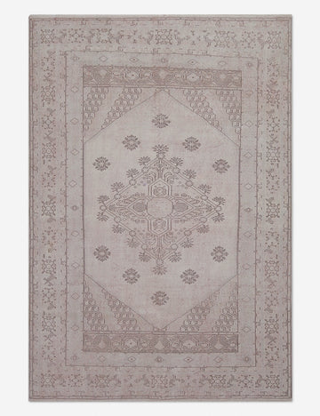 Vintage Turkish Hand-Knotted Wool Rug No. 404, 6' x 8'7"