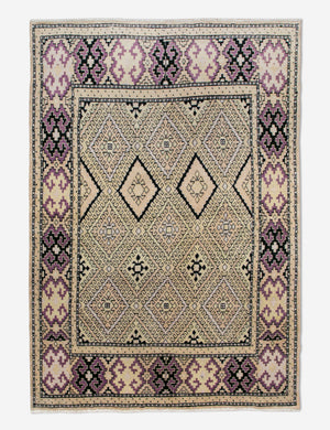 Vintage Turkish Hand-Knotted Wool Rug No. 456, 4'5
