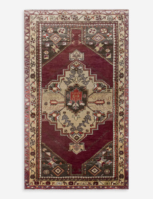 Vintage Turkish Hand-Knotted Wool Rug No. 590, 2'5