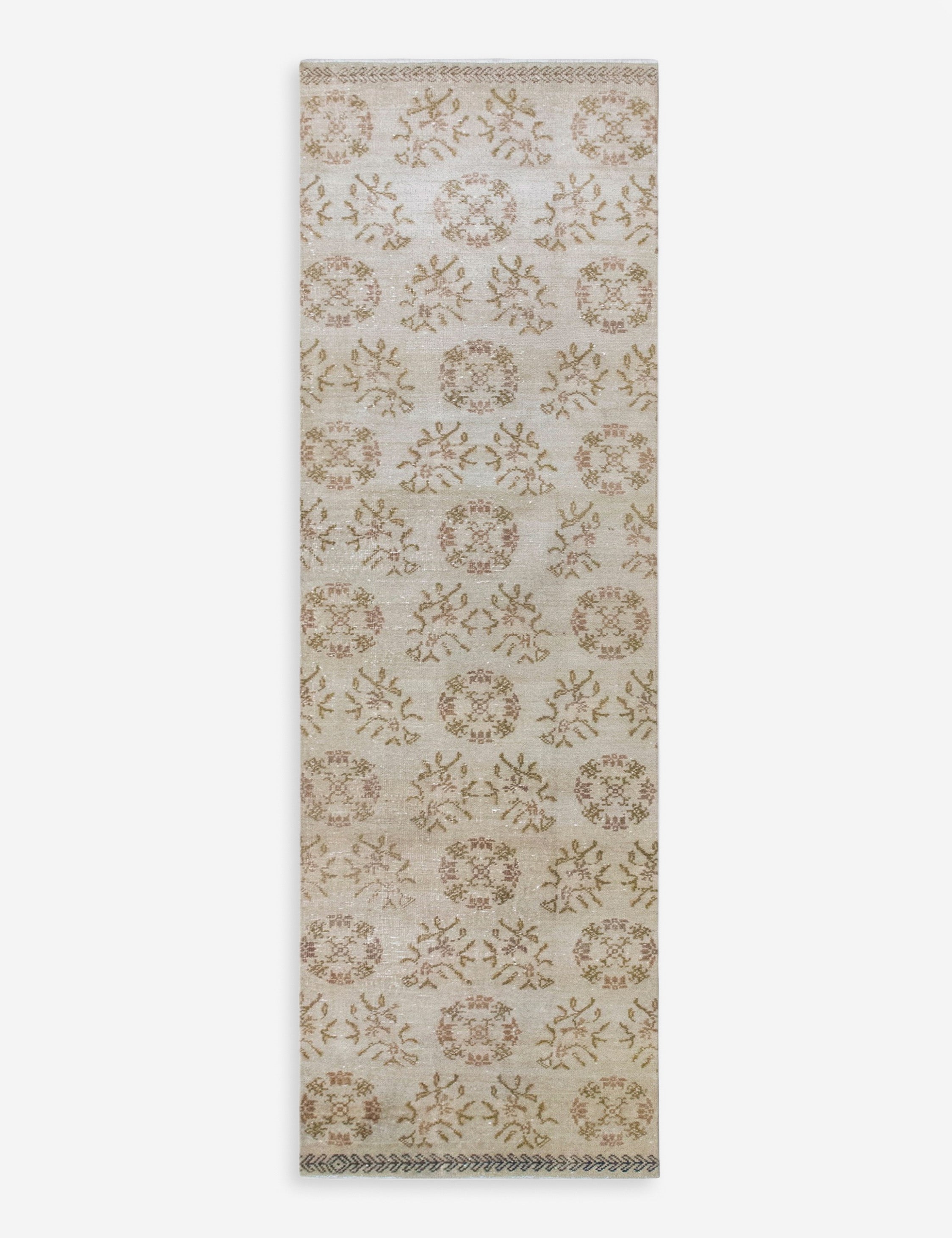 Vintage Turkish Hand-Knotted Wool Runner Rug No. 318, 2'3" x 8'10"