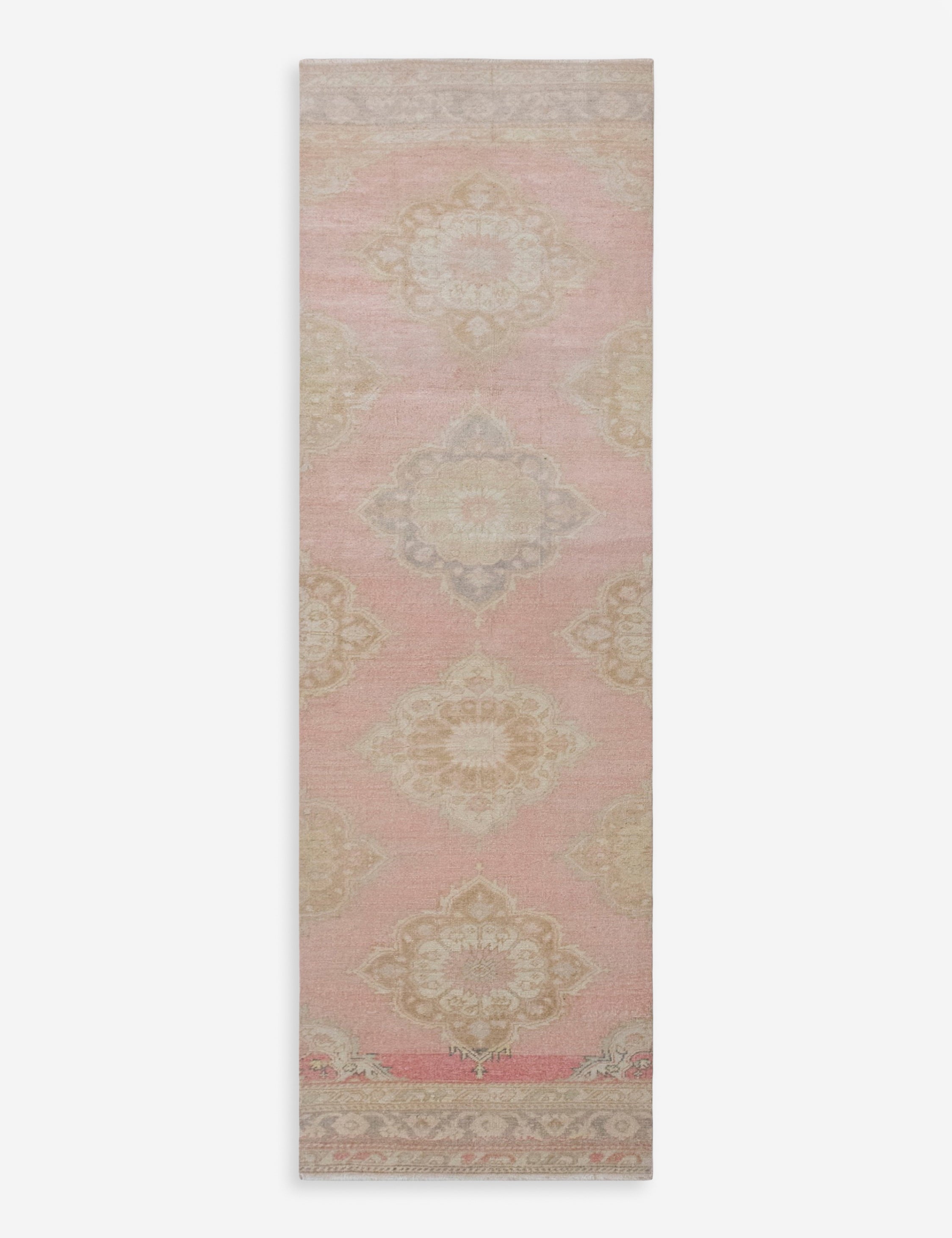 Vintage Turkish Hand-Knotted Wool Runner Rug No. 320, 2'7" x 10'11"