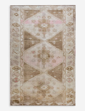 Vintage Turkish Hand-Knotted Wool Rug No. 601, 4'5