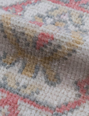 Vintage Turkish Hand-Knotted Wool Mini Rug No. 308, 1'7