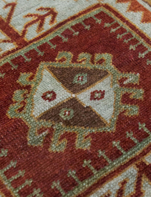 Vintage Turkish Hand-Knotted Wool Mini Rug No. 315, 1'9