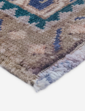 Vintage Turkish Hand-Knotted Wool Mini Rug No. 316, 1'9