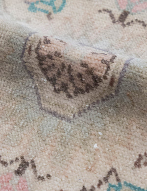Vintage Turkish Hand-Knotted Wool Mini Rug No. 318, 1'9