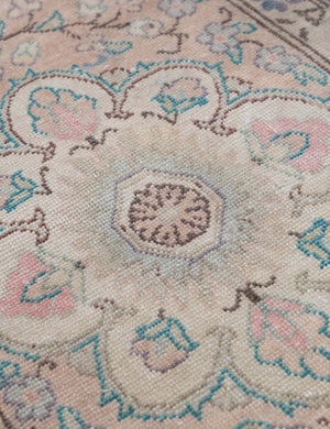 Vintage Turkish Hand-Knotted Wool Mini Rug No. 318, 1'9
