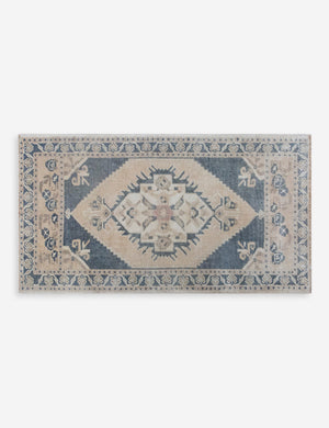Vintage Turkish Hand-Knotted Wool Mini Rug No. 322, 1'8