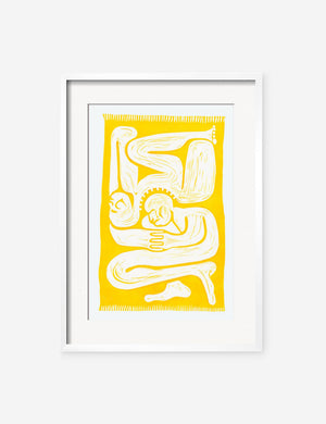 Cloudgazers Print in a white frame