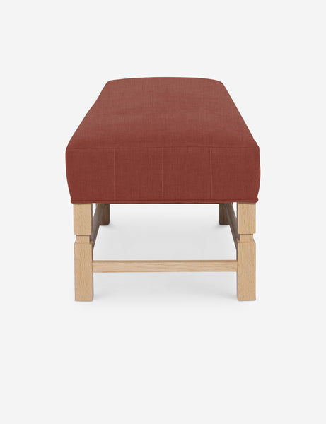 #color::terracotta-linen | Side of the Ambleside Terracotta Linen bench