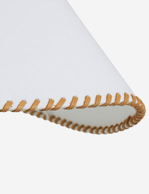Close up of the Arroyo Mixed-Material Table Lamp by Elan Byrd.