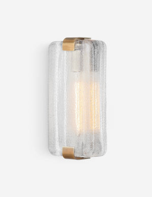 Tiara frosted glass wall sconce