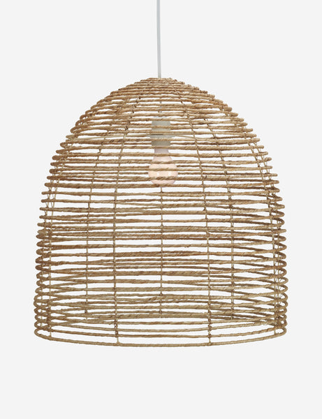 #color::natural | Beehive jute woven pendant light