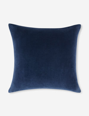 Charlotte True Blue Square Velvet Pillow