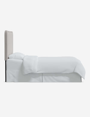 Side of the Clementine Mineral Gray Velvet Headboard