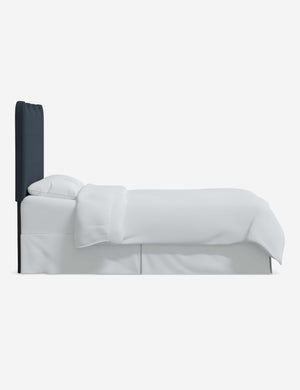 Side of the Clementine Navy Linen Headboard