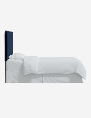 Side of the Clementine Navy Velvet Headboard