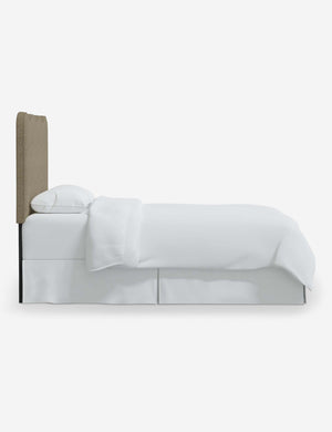 Side of the Clementine Pebble Gray Linen Headboard