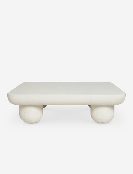 | Clouded square white coffee table