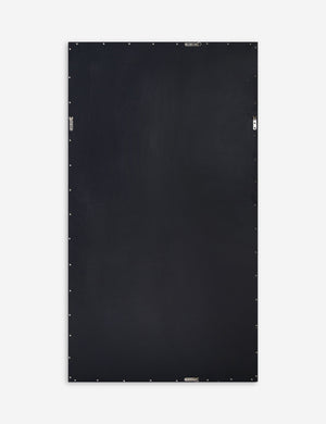 Back of the Corinne textural gold epoxy resin frame floor mirror.